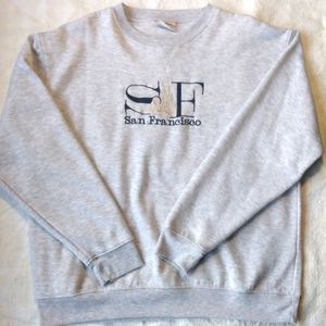 San Francisco Gray Pullover Sweatshirt XL